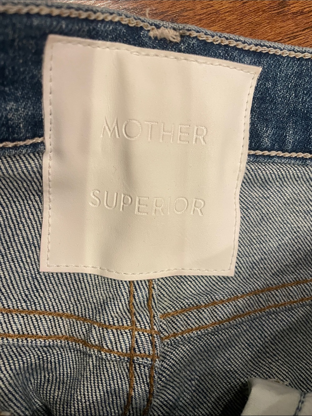MOTHER Superior The Tomcat Ankle Fray The Last Supper Rainbow Patch Jean Size 28 - Picture 8 of 15